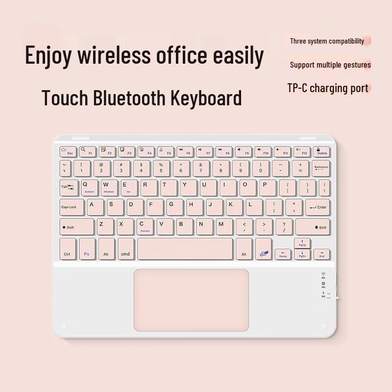 

Універсальна бездротова Bluetooth клавіатура з тачпадом та мишею