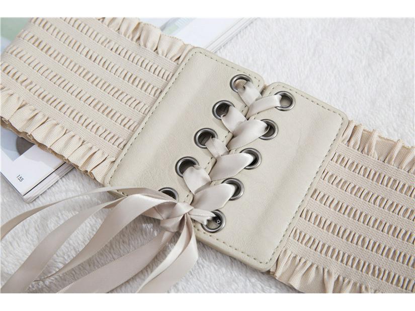 Women's Tassel Tie Slimming Lace Waist Belt