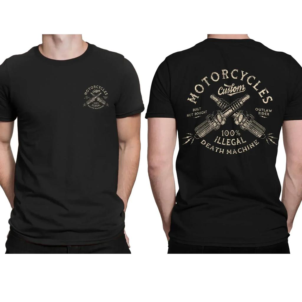 2025 Junkie Hand Chopper Mc Indian T-Shirt Herren T-Shirt Grafik Streetwear Harajuku Vintage T-Shirt