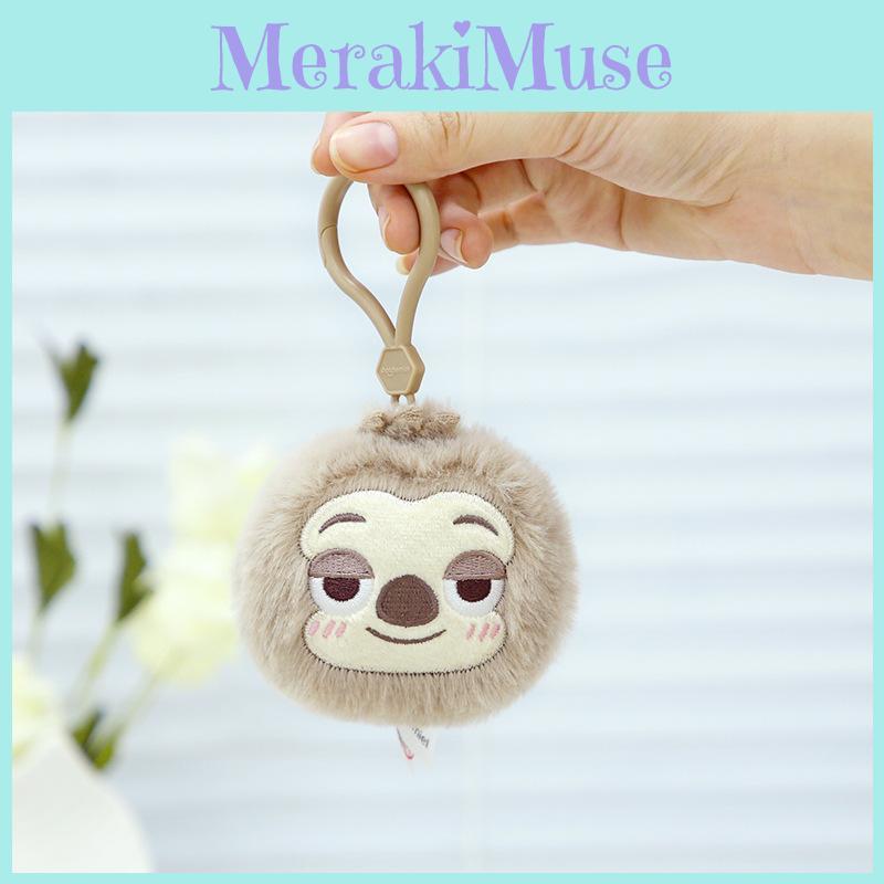 Plush Sloth Zootopia Keychain Backpack Pendant Cartoon Gift Decoration