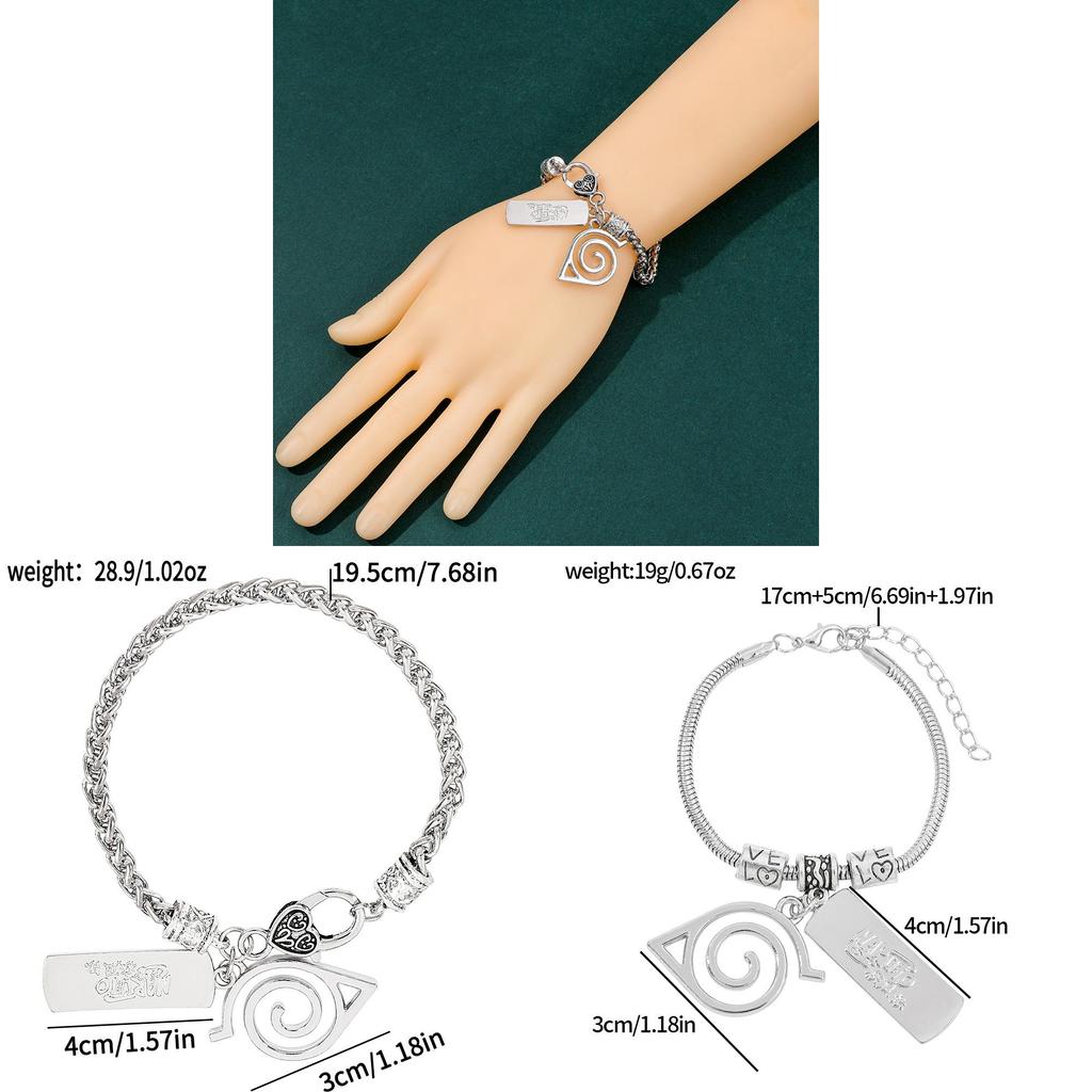 Naruto Akatsuki Symbol Legierungsarmband Für Anime-Fans Schmuck Geschenk