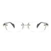 Diamond-Cut Edge Rimless Reading Glasses for Women - Business & Eye Protection