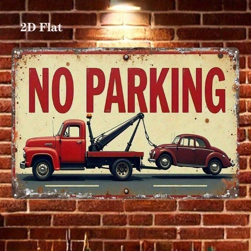 Vintage Retro Trailer Cars Metal Wall Art Bedroom Decor Tin Sign