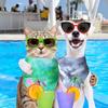 16 Pcs Tie Dye Dog Bandanas Rainbow Triangle Bulk Scarf for Dogs Pets Kerchief Washable Cute Bib for Small Medium Large Dogs Puppy Cats(Vivid Style)