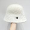 Women's Plush Warm Winter Beanie Hat New Version, Thickened Anti-Cold Ear Protection, Stylish Small Bucket Cap, Non-Stretch Casual Occasion,