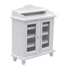 Miniature Wood Wine Cabinet Model Figure for 1/12 Scale Dollhouses Decoration and Craft Model Project Making Accessories