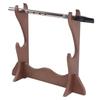 Flute Stand Desktop Flute Display Stand Wooden Dual-Layer Wind Instrument Stand Flute Organization Storage Display Holder