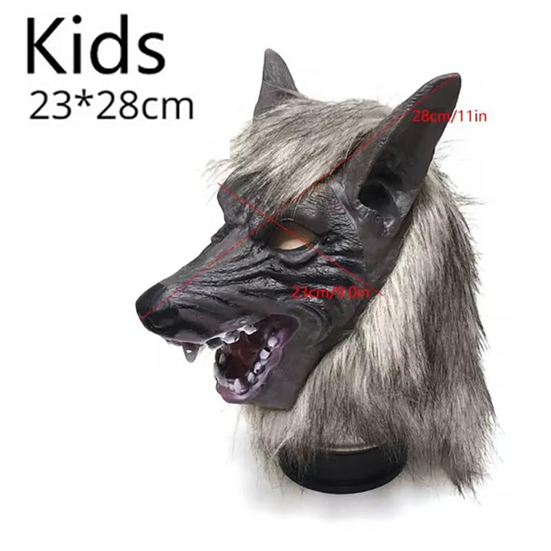

Хэллоуин Латексная Резиновая Маска Волка с Волосами Перчатки Вервольфа Костюм Вечеринка Страшный Декор Маскарадный Реквизит