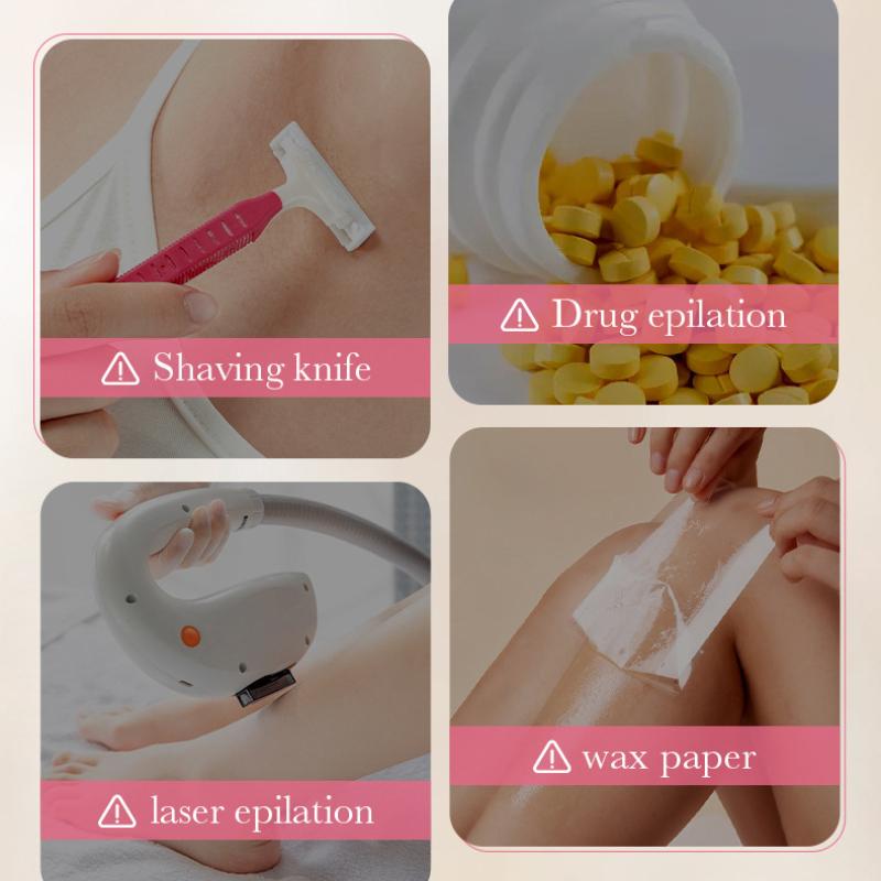 Mousse Depilatório 100gSADOER Depilação Não Irritante Sedoso Limpeza Pele Creme Depilatório