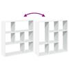 Room Divider Bookshelf White 102 x 29 x 103.5 cm Engineered Wood