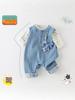 Super Cute Baby Boy Denim Jumpsuit - Soft Spring Overalls for Toddlers 0-2 Years