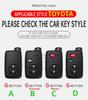 Auto Zinc Alloy Genuine Leather Key Fob Cover Fit For Toyota Land Cruiser Fj Lc Prado Harrier Hilux Fortuner Key Ring Case Mount Protective
