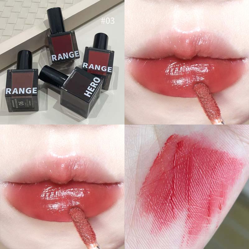 Dark Wave Iridescent Mirror Lip Glaze: Moisturizing, Long-lasting Korean Style Lipstick for a Natural Nude Look with Whitening Gloss Effect.