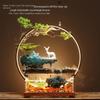 Chinese-style flowing water ornaments landscape fish tank living room small fountain waterfall creative home decoration