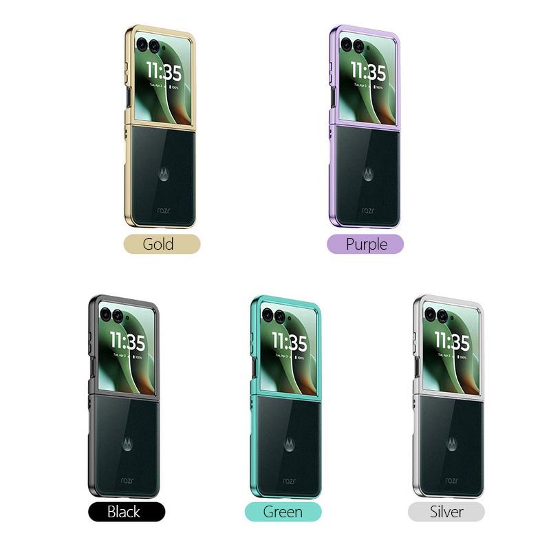 For Motorola Razr 70 Ultra Ultra Thin Electroplated Transparent Case For MOTO Razr Ultra 2026 Razr Plus Hard PC Shockproof Cover