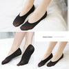 5 Pairs Women's No Show Socks Candy Color Nonslip Silicone Grip Breathable Nylon Invisible Low Cut Socks For Summer