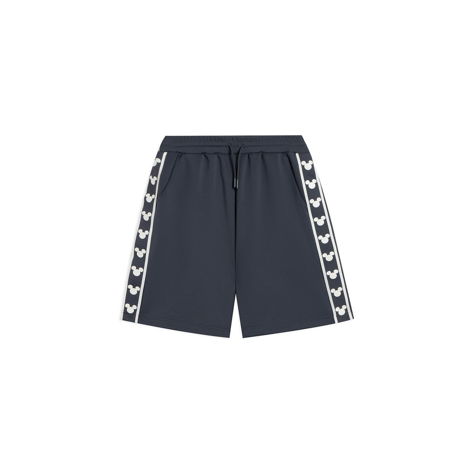Li-Ning x Disney Graphic Striped Shorts Dark Grey Men s AKSR531-8 L