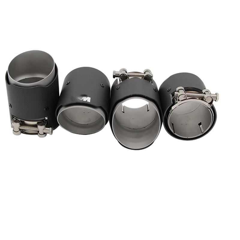 For BMW M2 F87 M3 F80 M4 F82 F83 Exhaust Pipe Tip Upgrade Touring MP erformance Parts Carbon Fiber Black Plated Muffler Tip