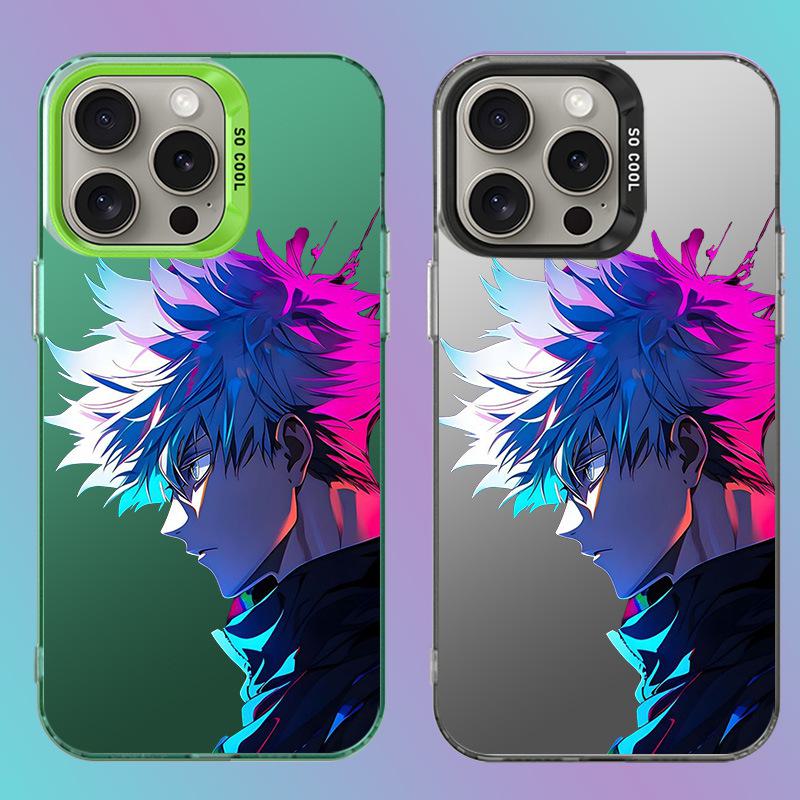 

Silver Cartoon Handsome Guy iPhone Case for iPhone 15/14/13/8/1 16 Pro Max