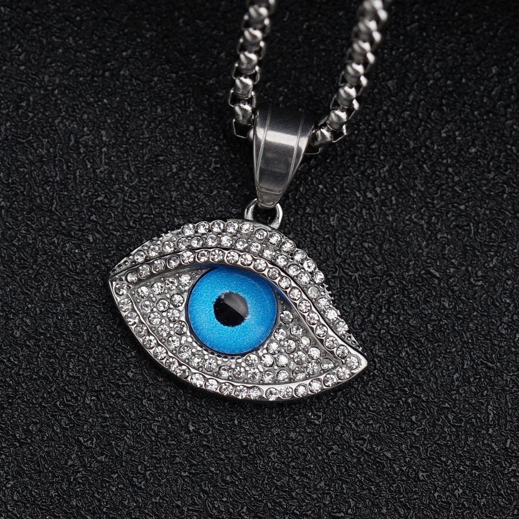 Hip Hop Hiphop Jewelry Color Preserving Eye of God Pendant Necklace