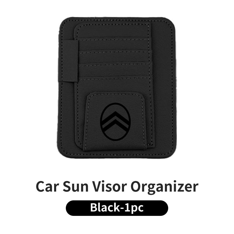 Car Sun Visor Card Holder Multifunctional For Citroen C4 C3 C5 C1 C2 Berlingo Celysee Cactus Picasso Aircross Saxo
