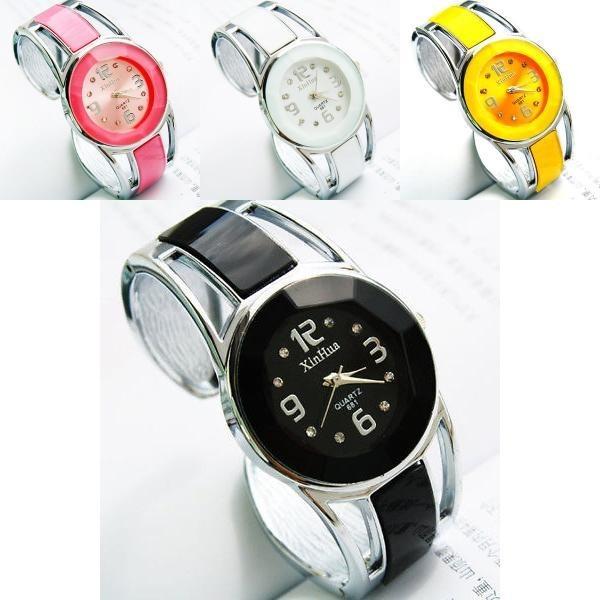 Unisex Bracelet Watch Quartz Analog Wristwatch In Vibrant Candy Colors For Everyday Style