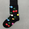 Happy Socks Women's Unisex Combed Cotton Sock Cherry Strawberry