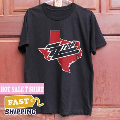 ZZ Top TEXAS Pochette d'album Noir Unisexe Taille S-5XL cg707 T-shirt Unisexe