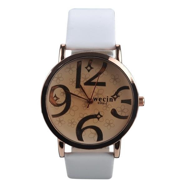 Moda Kadın Leopar Kuvars Bilek İzle Pu Deri Bant Saatler