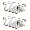 Modern Wire Storage Rack & Hanging Organizer | Space-Saving for Kitchen, Pantry, Desk | Home & Office Storage Basket