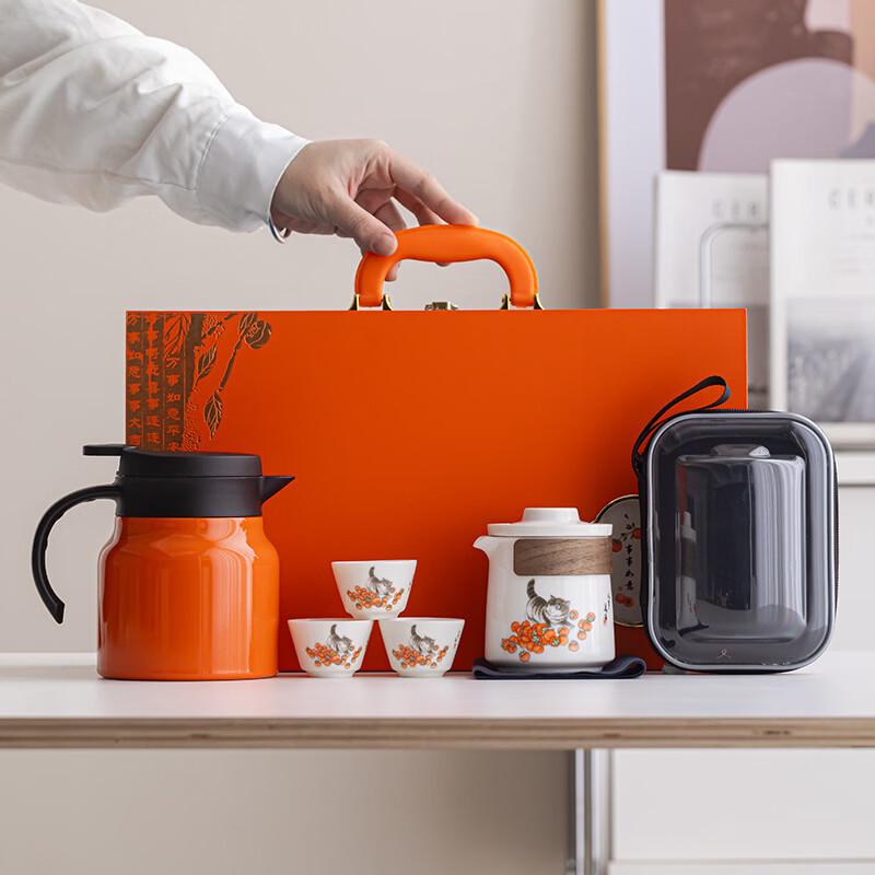 Fortune & Fullness Ceramic Tea Set