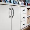 KAK Mediterranean Blue Ceramic Cabinet Knobs and Handles Gray Wardrobe Door Pulls European Furniture Handle Cabinet Hardware
