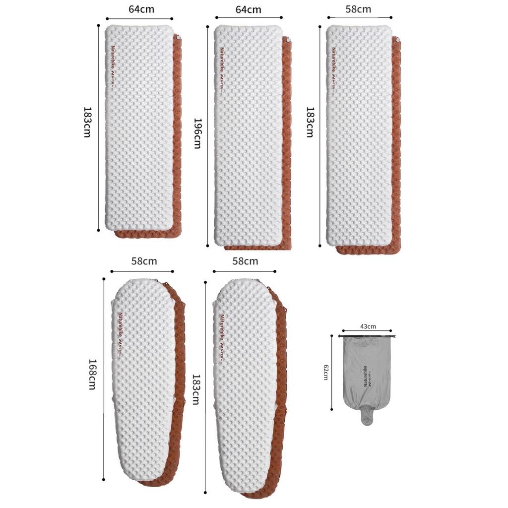 Naturehike Tuye Air SGS 500g Ultra Suitable for Temperatures Above Eight Layers of Heat Mummy Inflatable Camping Sleeping in a Air Inflator Tent 4