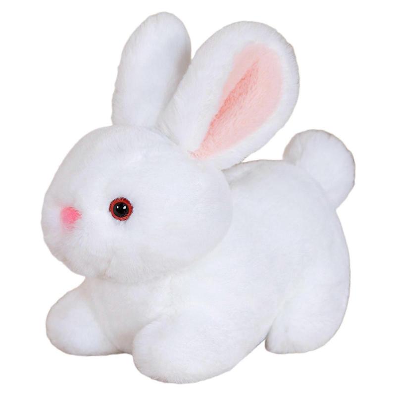 Stuffed Animal Rabbit Doll Couch Decors Soft Toy Baby Toy for Toddlers Emotion Smooth Christmas Gift  White 20cm