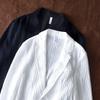 Frühling und Sommer Herrenanzüge&blazer Pendlerblazer Blazer für Herren Slim Fit Freizeitjacke Plissierte Knopfjacke