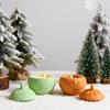 Christmas Round Ball Candle Jar Silicone Mold DIY Relief Snows Berry Storage Box Kit Molds Plaster Resin Craft Making Xmas Decor