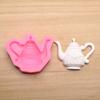 Silicone Fondant Mold Cartoon Cute Teapot Shape Handmade Candle Resin Craft Cake Decorating Tool for Kitchen Baking Gift