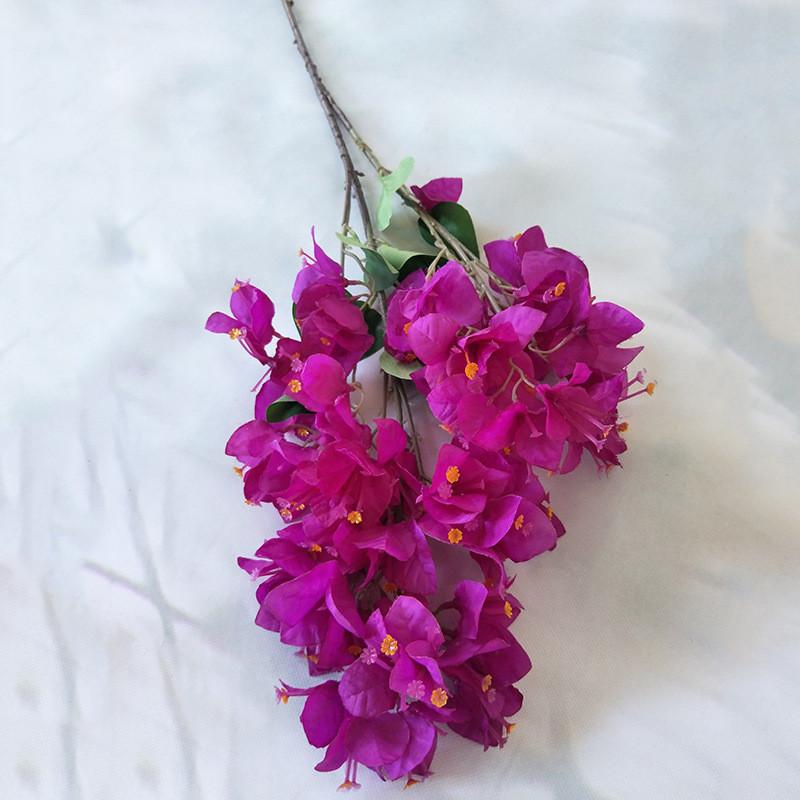 

Bougainvillea Artificial Flowers Plum Blossom Stems For Decor Commercial Purple