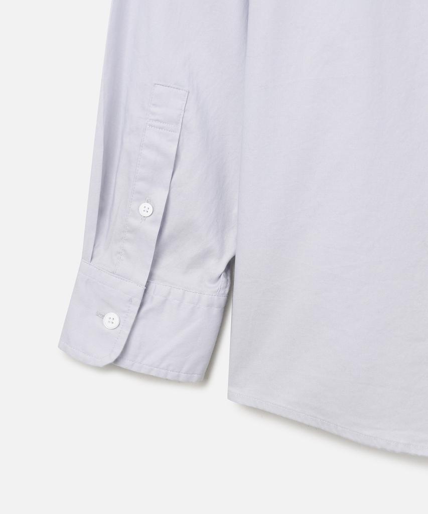 247Silijeu Compact Stretch Oxford Shirt Light Blue