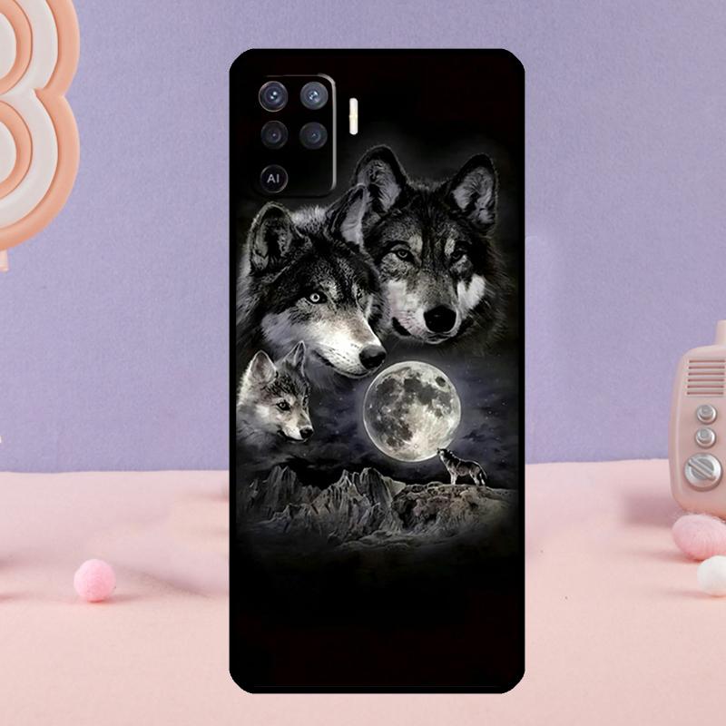 

Чехол для телефона с изображением волка и галактики для Oppo A18 A38 A58 A78 A98 A74 A94 A54 A40 A60 A80 A16 A76 A96 A15 A57S A17 A77 OPPO A54 5G