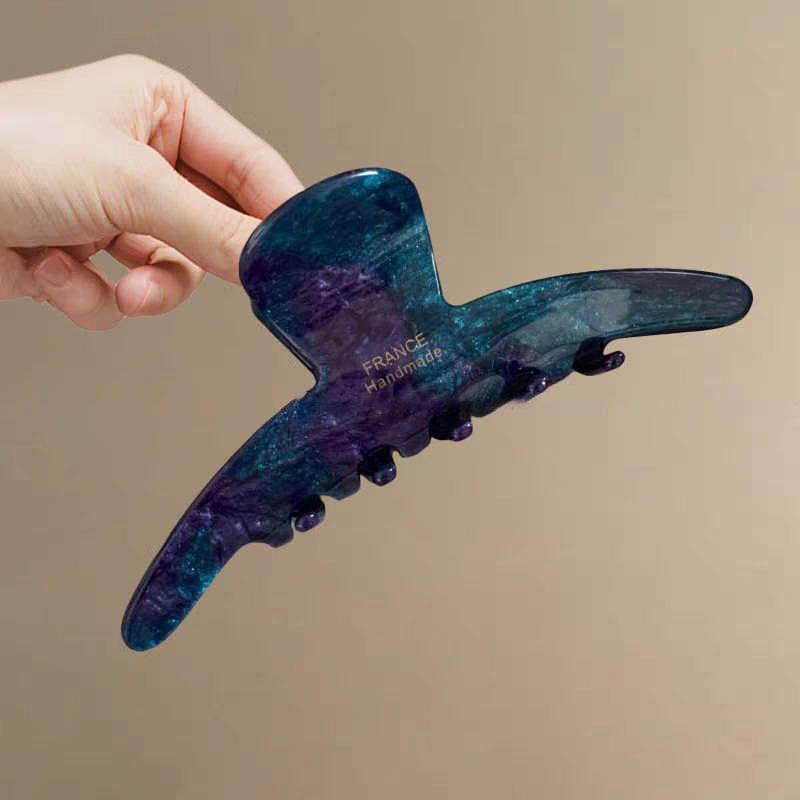 2025 Leopard Print High-End Large Shark Hair Clip for Women