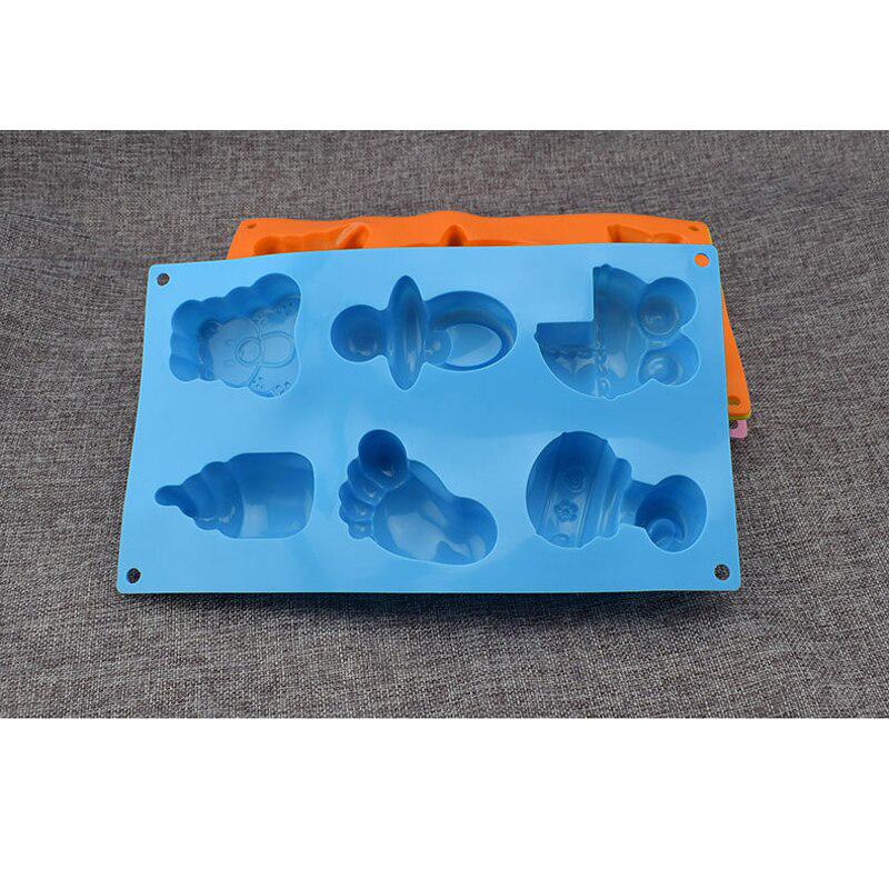 Silicone Mold DIY Jelly Pudding Chocolate Cake Baby Car Foot Bear Bottle Baking Decorating Tools