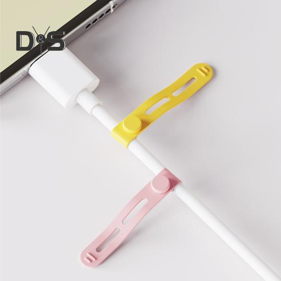 38 stk/sett Silikonkabelbånd Skrivbar etikettmerke Øretelefon Telefon Strømledning Buntstropp Gjenbrukbar Elastisk ledningshåndtering Organizer Wrap
