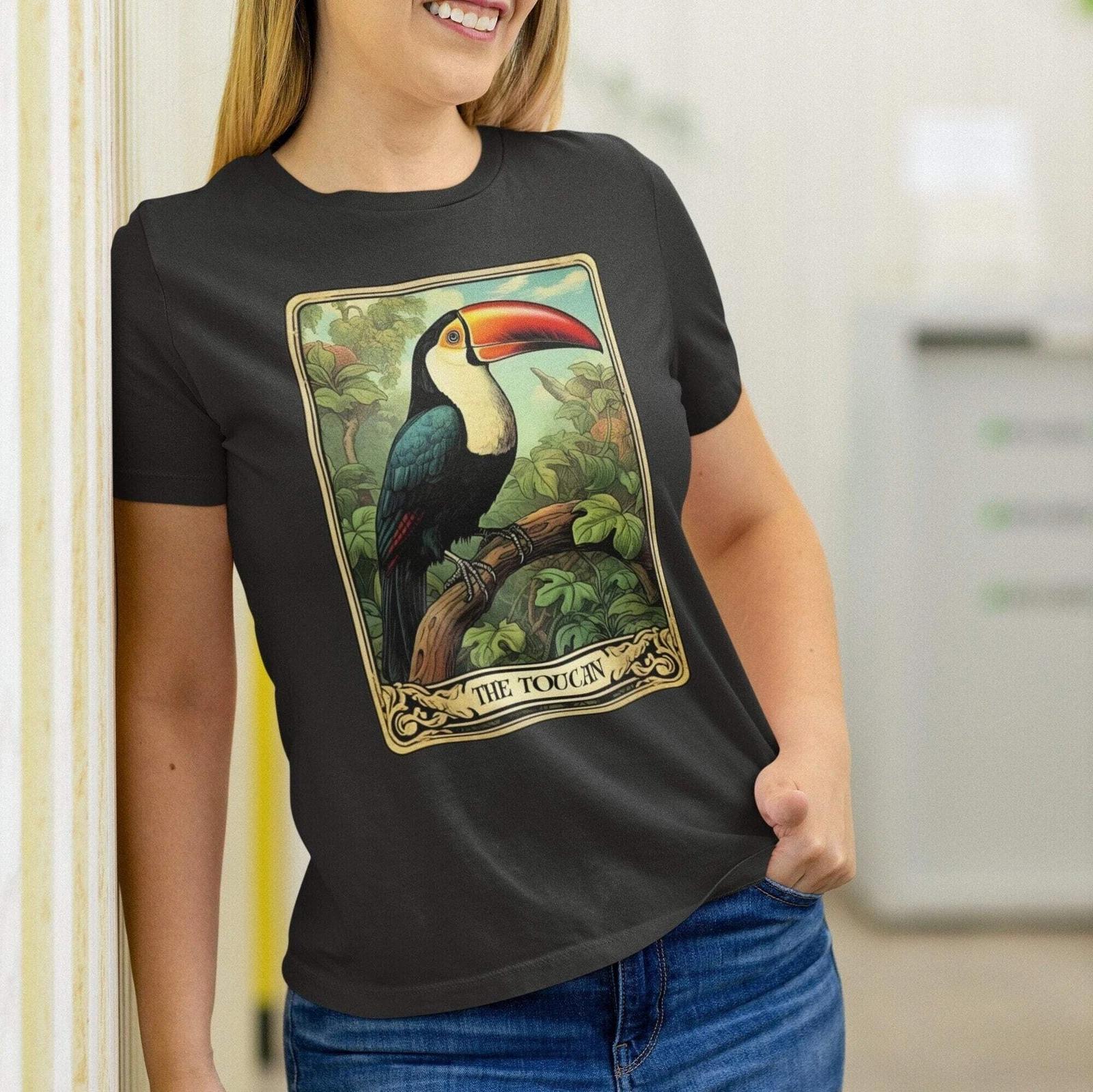 The Toucan Tarot Card Shirt, Toucan Shirt, Bird Lover 2XL