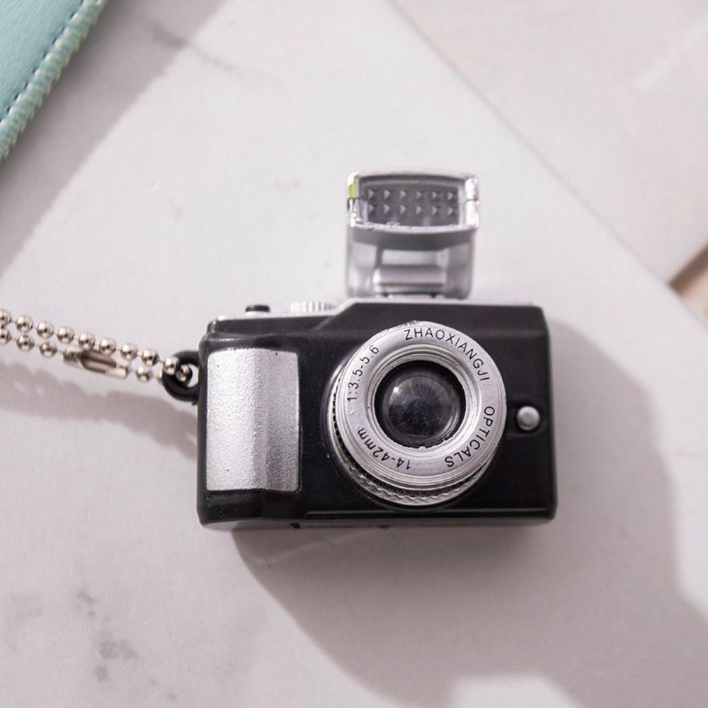 With Sound Camera Electric Luminous Key Chain Plastic Mini Camera Toy Led Keychains  Children Toys