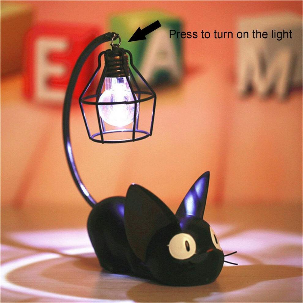 Dimming Capability Metal + Resin Table Bedside Lamps, Creative Night Light With Antique Iron Lampshade