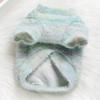 Pet Clothing Cat Dog Clothing Autumn and Winter Teddy Bear Miniature Dog Knitted Rainbow Sweater