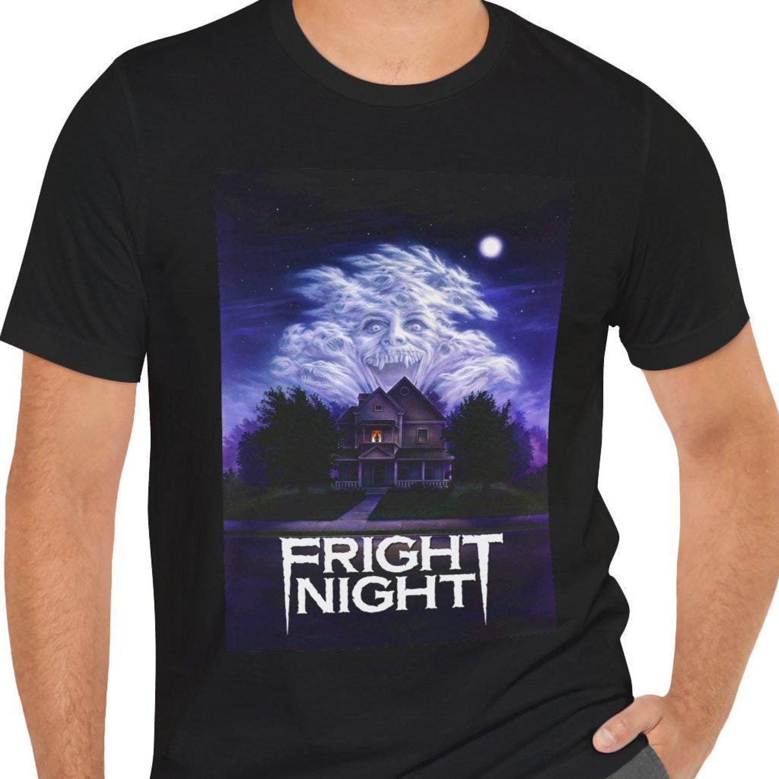 Fright Night T-Shirt Short Sleeve Movie Tee XL