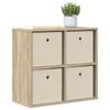Sideboard with Drawers Sonoma Oak 59.5 X 27 X 57 Cm