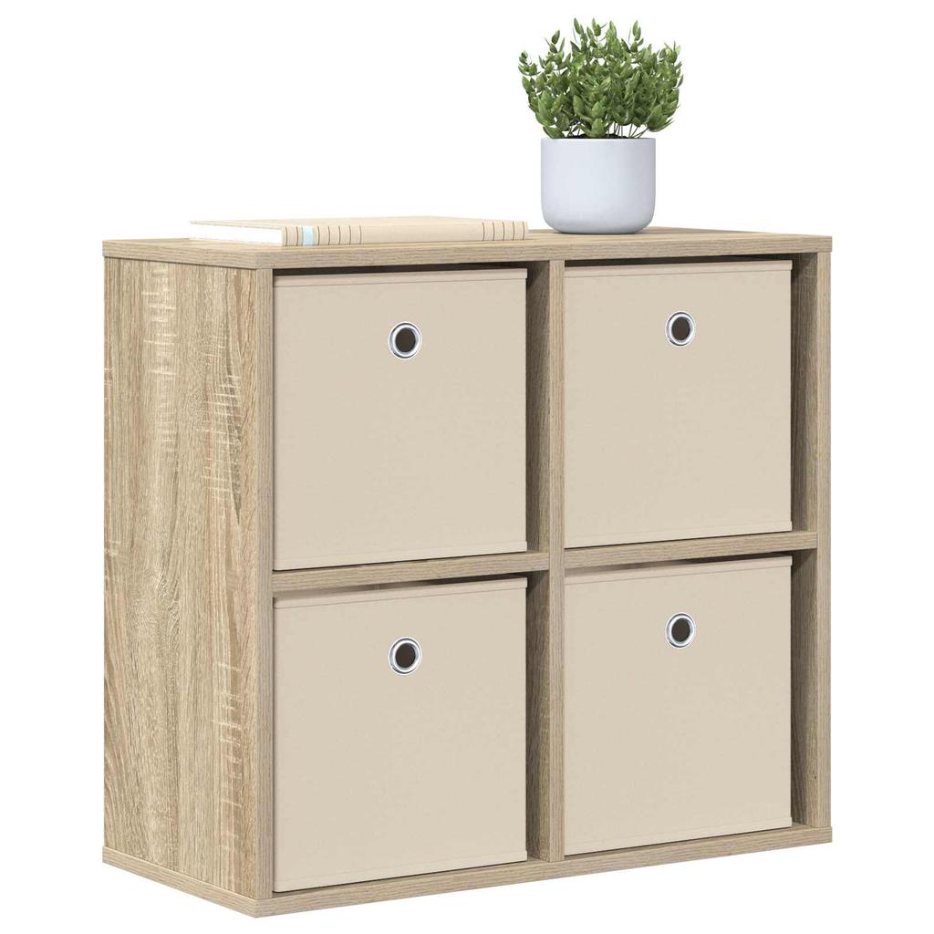 Sideboard with Drawers Sonoma Oak 59.5 X 27 X 57 Cm